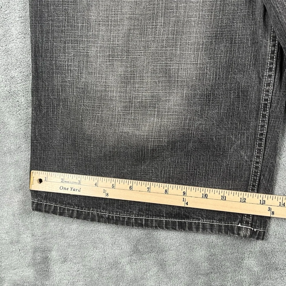 Vintage Enyce Men Jean Shorts 34 Black Baggy Streetwear Hip Hop Skater Y2K Denim